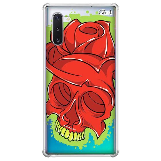 Imagem de Capa capinha case anti shock galaxy note 10 1262 skull rose