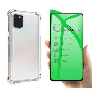 Imagem de Capa Capinha Case Anti Shock Impacto Samsung Galaxy A31 + Película Ceramica Flexível Nano 9d