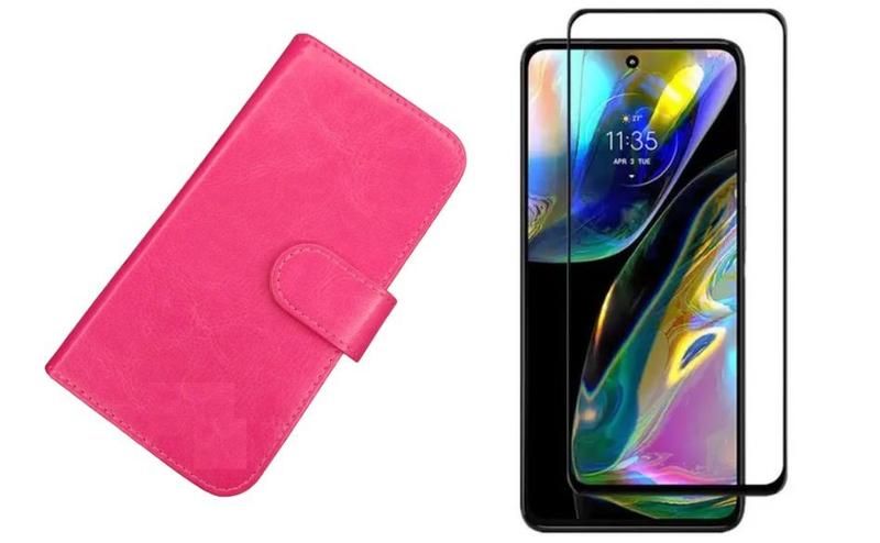 Imagem de Capa Capinha Case Carteira Flip + Pelicula 3d Motorola Moto G14