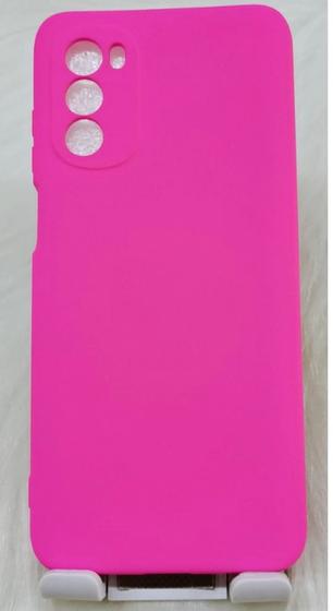 Imagem de Capa Capinha Case Motorola Moto G52/G82 Silicone Aveludada com proteção de câmera