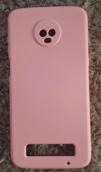 Imagem de Capa Capinha Case Motorola Moto Z3 Play Aveludado com proteção de câmera