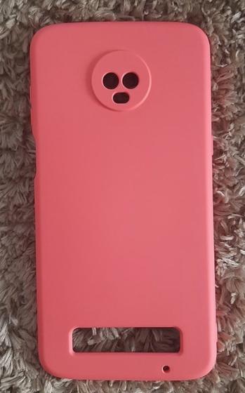 Imagem de Capa Capinha Case Motorola Moto Z3 Play Aveludado com proteção de câmera