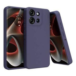 Imagem de Capa capinha Case para Motorola Moto G75 5G com interior aveludado + película de vidro 3D