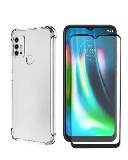 Imagem de Capa Capinha Case + Pelicula Vidro 3d Para Moto G10 G20 G30