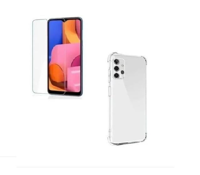 Imagem de Capa Capinha Case + Película Vidro Compatível Samsung A32 4g