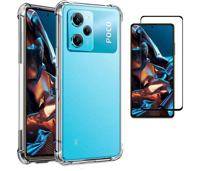 Imagem de Capa Capinha Case Proteção Anti Impacto + Pelicula vidro Compatível  para Xiaomi Poco X5 Pro