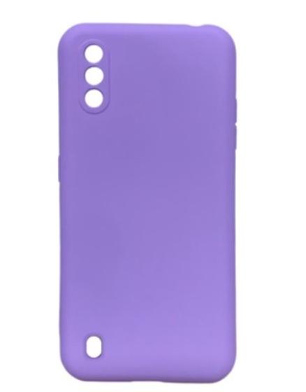 Imagem de Capa Capinha Case Samsung Galaxy A01 Silicone Aveludada com proteção de câmera