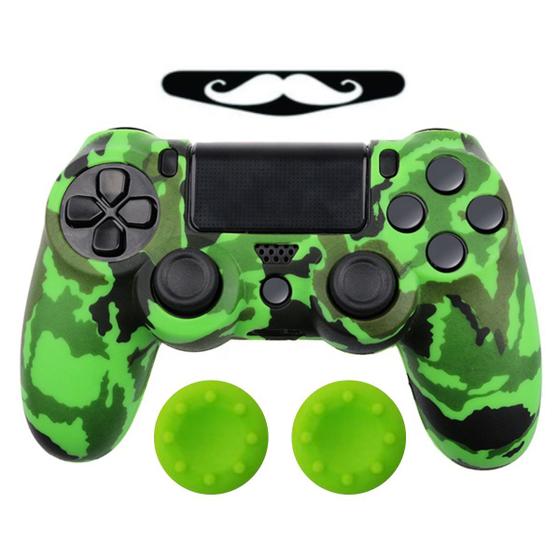 Imagem de Capa Capinha Case Skin compatível com Controle de PS4 Playstation 4 Protetora em Silicone Alta Proteção