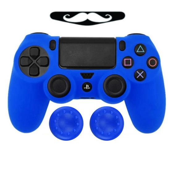 Imagem de Capa Capinha Case Skin p/ Controle Joystick de PS4 Playstation 4 Protetora em Silicone Alta Proteção