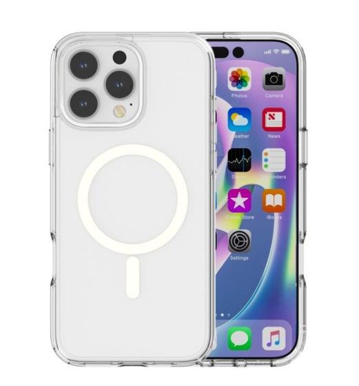 Imagem de Capa Capinha Clear Case com MagSafe Para Iphone 16 Pro