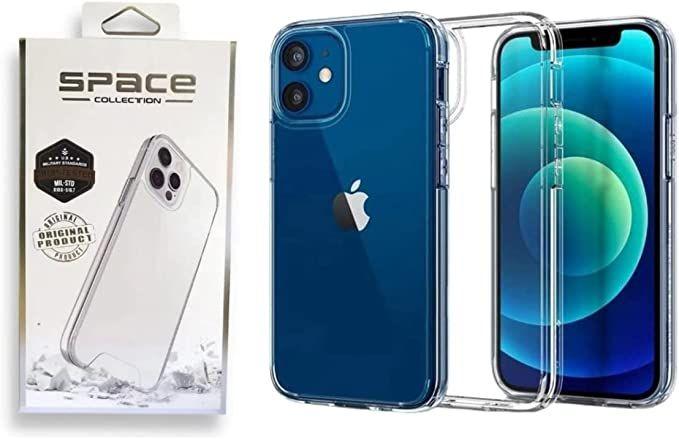 Imagem de Capa Capinha Clear Case Space Rígida Anti Amarelamento Resistente Para iPhone 12