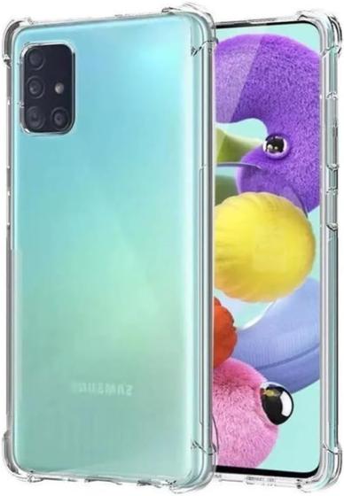 Imagem de Capa Capinha Com Bordas Anti Impacto Para Galaxy A51 Tela de 6,5 Polegadas