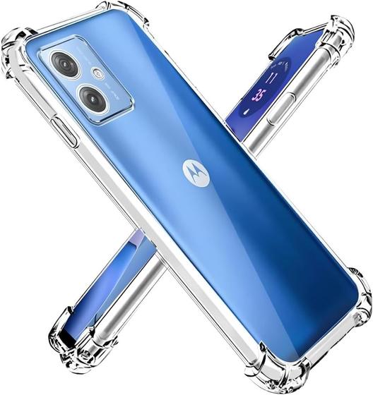 Imagem de Capa Capinha Com Bordas Anti Impacto Para Moto G54 Tela de 6,5 Polegadas