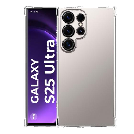 Imagem de Capa Capinha com Galaxy S25 Ultra TPU Clean Proteção Câmera