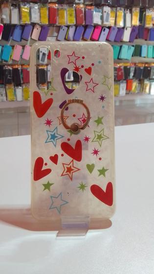 Imagem de Capa Capinha Compatível Celular Samsung Galaxy A21 Com Suporte de Anel