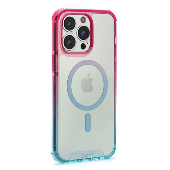 Imagem de Capa Capinha Compatível Com iPhone 14 Com Magsafe  Pink+Green Impactor Ultra Customic