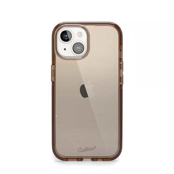 Imagem de Capa Capinha Compatível Com iPhone 15 Brown Impactor Flex Customic