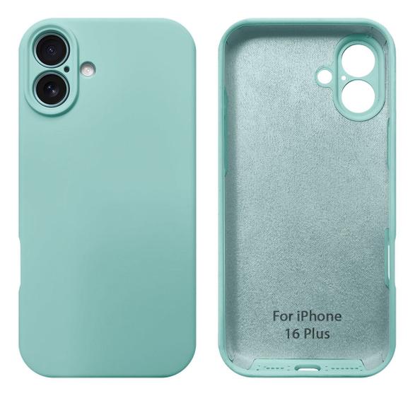 Imagem de Capa Capinha Compativel com iPhone 16 Plus Proteção de Câmera Silicone Aveludado