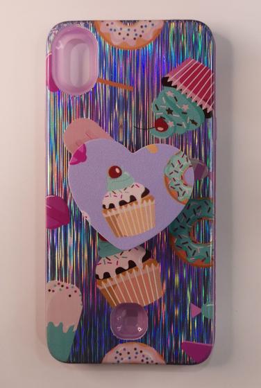 Imagem de Capa Capinha Compatível Com LG k8 plus tela 5.4 C/ Suporte Dedos colorido