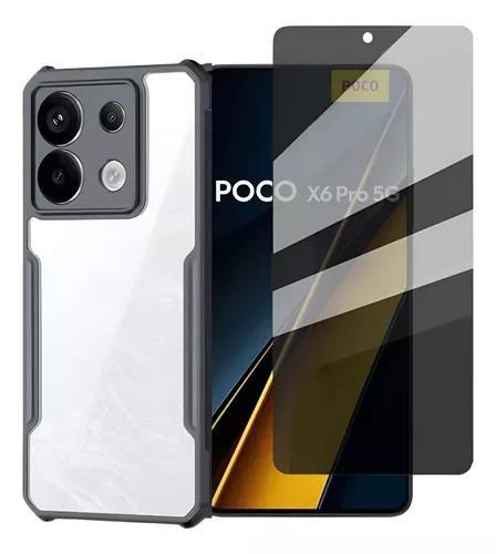 Imagem de Capa Capinha Compatível com Poco X6 Pro 5g + Pelicula Privacidade Hydrogel