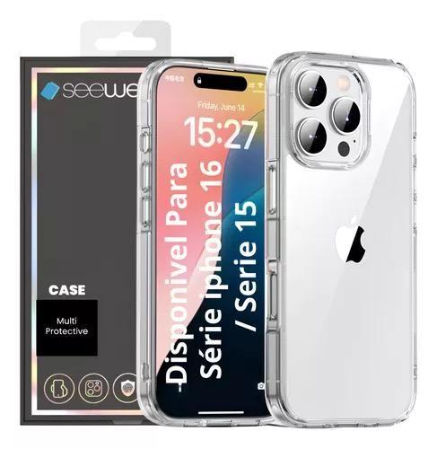 Imagem de Capa Capinha Compativel Para iPhone 16/ IPhone 16 Plus / IPhone 16 Pro / IPhone 16 Pro Max/ Série Aurora Slim Anti-impacto