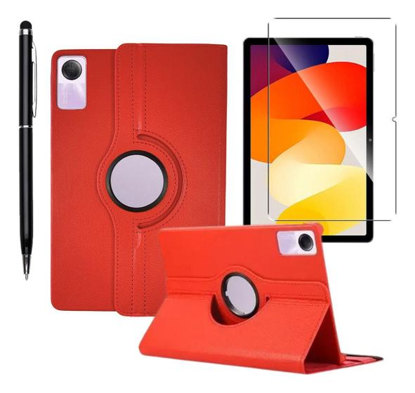 Imagem de Capa Capinha Couro Compativel Para Redmi Pad Se 11 + Película + Caneta