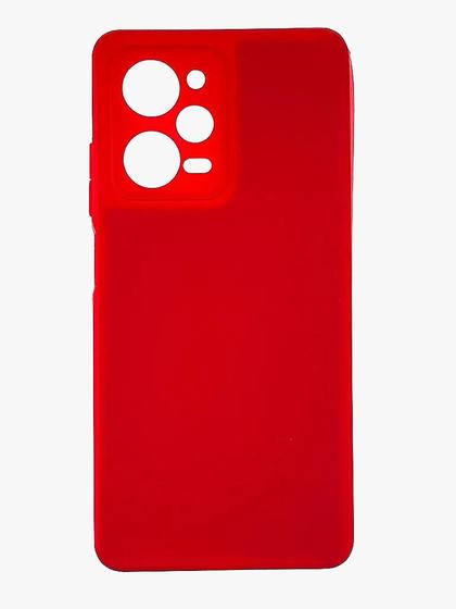 Imagem de Capa Capinha Emborrachada Veludo Vermelha Para Xiaomi Poco X5 Pro