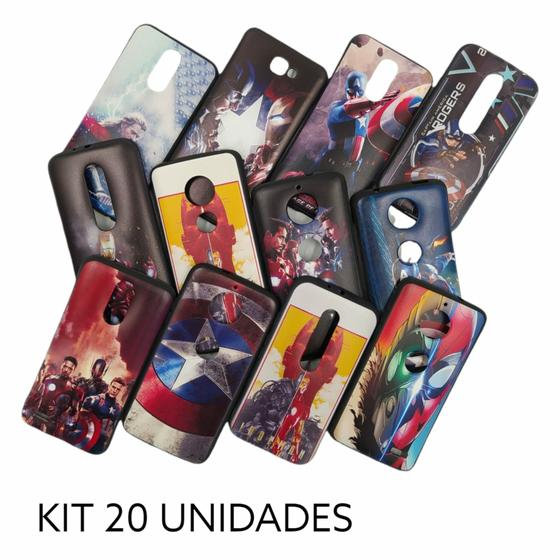 Imagem de Capa Capinha Estampada Heróis Galaxy J5 Pro - Kit 20 Unidades