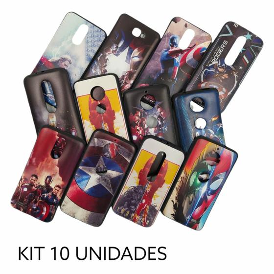 Imagem de Capa Capinha Estampada Heróis Galaxy J7 Prime 2 - Kit 10 Unidades