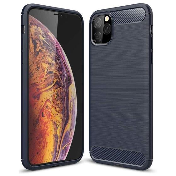 Imagem de Capa Capinha Fibra de Carbono Para iPhone 11 ProMax Anti Impacto Fosca