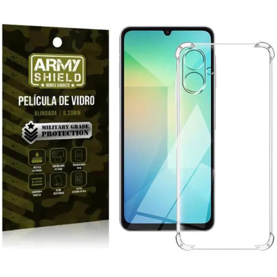 Imagem de Capa Capinha Galaxy A06 + Pelicula De Vidro 3D Armyshield