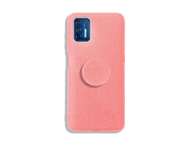 Imagem de Capa Capinha Glitter Moto G9 Plus Antimpacto + Suporte de Mão