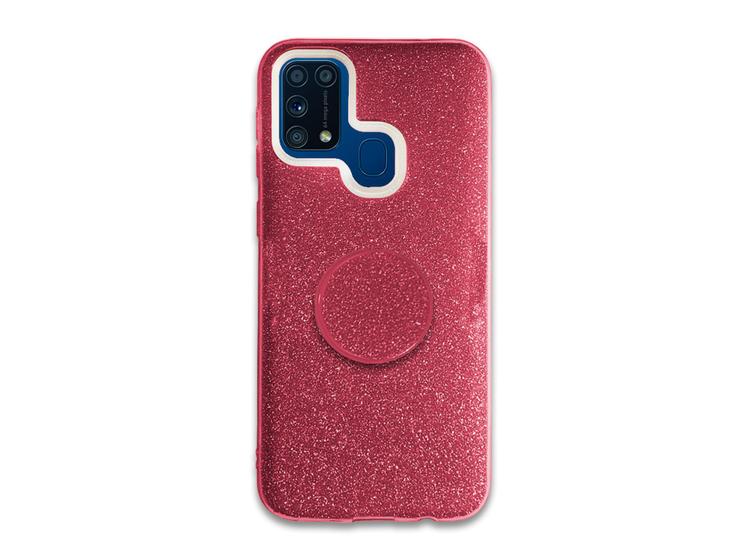 Imagem de Capa Capinha Glitter Samsung Galaxy M31 Antimpacto + Suporte de Mão