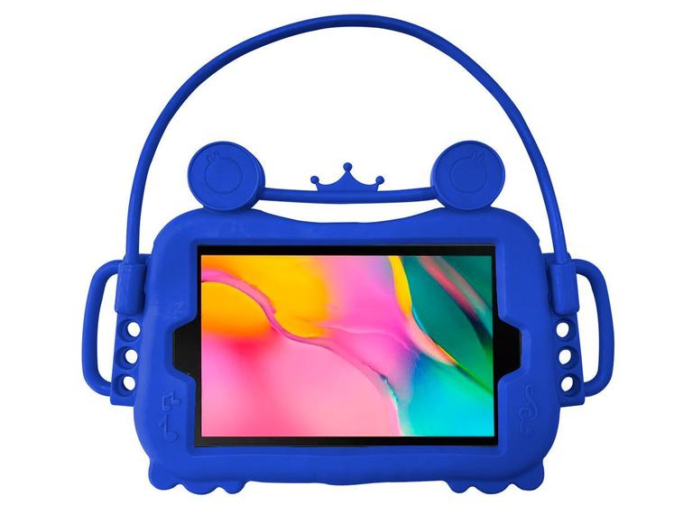 Imagem de Capa Capinha Infantil Galaxy Tab A T290 T295 8 Polegadas Alça Suporte Veicular Silicone + Pelicula