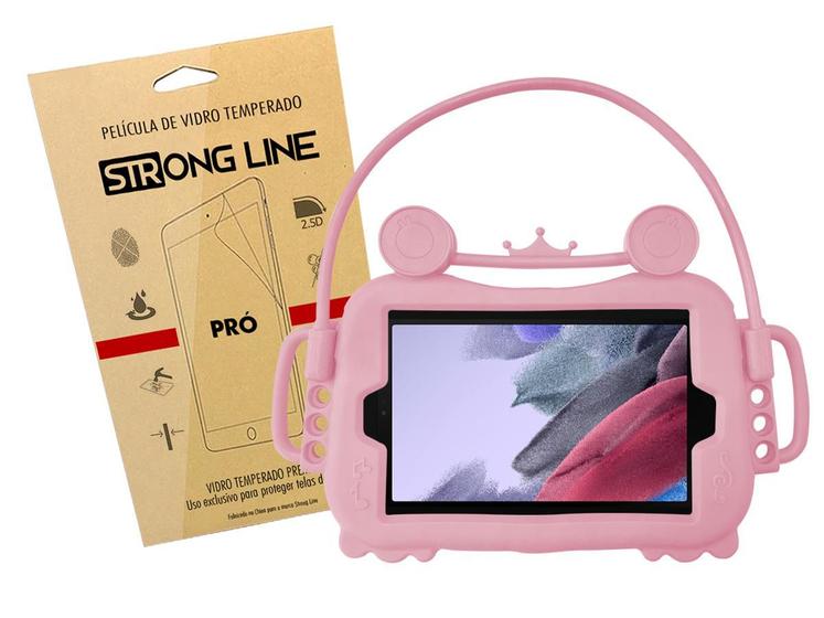 Imagem de Capa Capinha Infantil Tab A7 Lite 8.7 T220 T225 Suporte Veicular Anti Impacto + Pelicula de Vidro