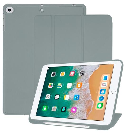 Imagem de Capa Capinha Ipad 6 6 Geração 2018 Case Smart Suporte da Pencil Magnética Slim Antiqueda Premium