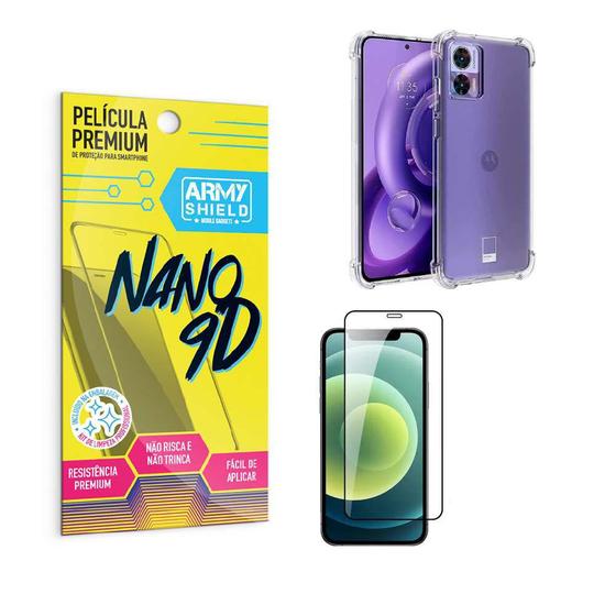 Imagem de Capa Capinha Moto Edge 30 Neo Anti Shock + Película Nano Cerâmica 9D - Armyshield