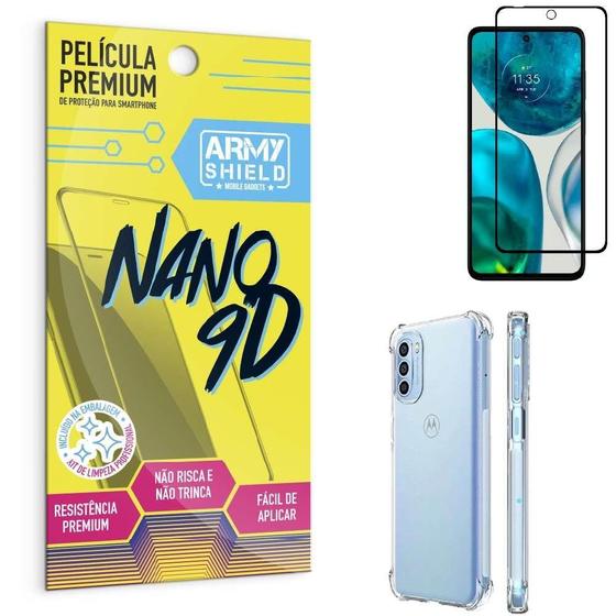 Imagem de Capa Capinha Moto G52 Anti Shock + Película Nano Cerâmica 9D