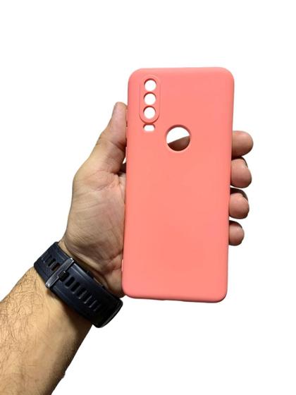 Imagem de Capa Capinha Moto P40 Power Silicone Aveludada Variacao de Cores