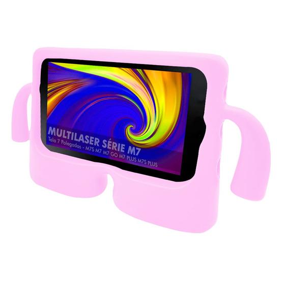 Imagem de Capa Capinha Multilaser M7 M7s Plus M7 Plus M7s M7 Go 7 Polegadas Infantil Macia Resistente