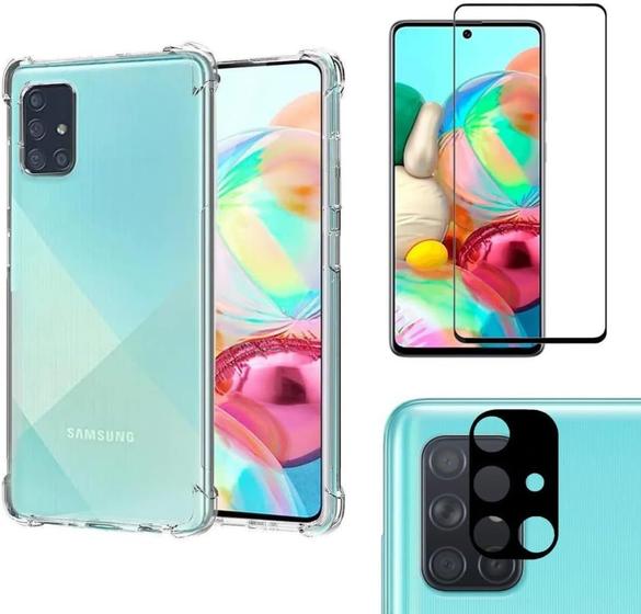 Imagem de Capa Capinha Para Galaxy A71 Tela 6.7 + Película Vidro 3d + Película Camera