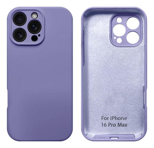 Imagem de Capa Capinha Para iPhones 16 Pro Max Protcam Silicone Veludo com Proteção de Camera