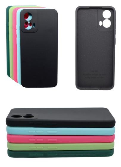 Imagem de Capa Capinha Para Moto G34 Aveludada Silicone Case Colorida