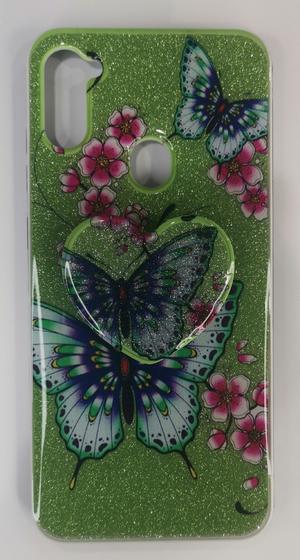 Imagem de Capa Capinha para sumsung Galaxy a11 tela 6.4 C/ Suporte Dedos colorido