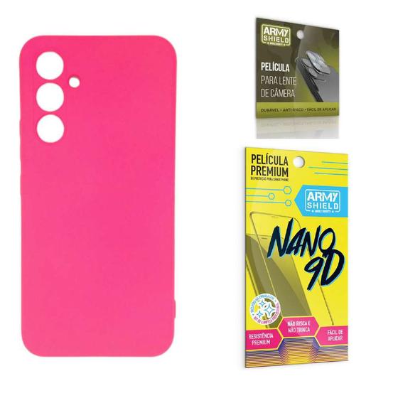 Imagem de Capa Capinha Pink Samsung Galaxy M54 + Película de Cerâmica Nano 9D + Película de Câmera