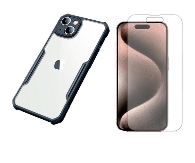 Imagem de Capa Capinha Premium Compativel Com iPhone 15 Plus + Película Hidrogel