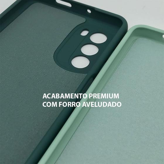 Imagem de Capa Capinha Preta Moto G22 + Película Cerâmica Nano 9D