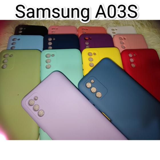 Imagem de Capa Capinha Silicone Aveludada Samsung Galaxy A03S