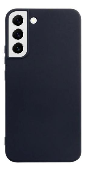 Imagem de Capa Capinha Silicone Preta Para Galaxy S22 + Película 9d