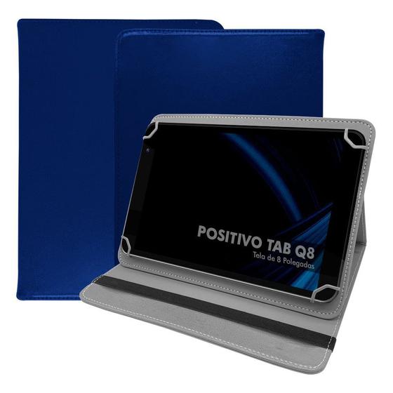 Imagem de Capa Capinha Tablet Positivo Tab Q8 Tela 8 Polegadas Pasta Suporte Case Protetora Reforçada Premium